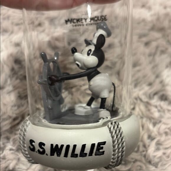 Disney Steamboat Willie Glass Dome Ornament - Picture 2 of 5